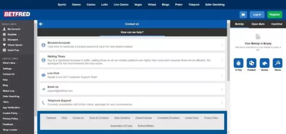 Ondersteuning contacten