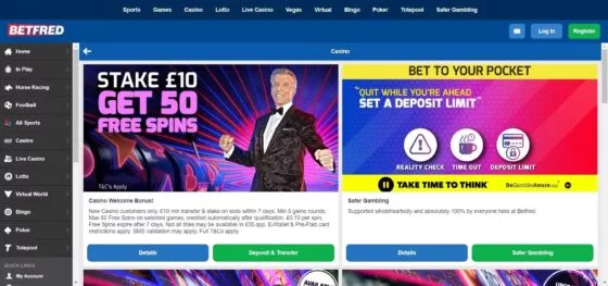 Betfred Casino Bonussen