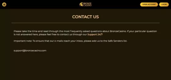 Ondersteuning contacten