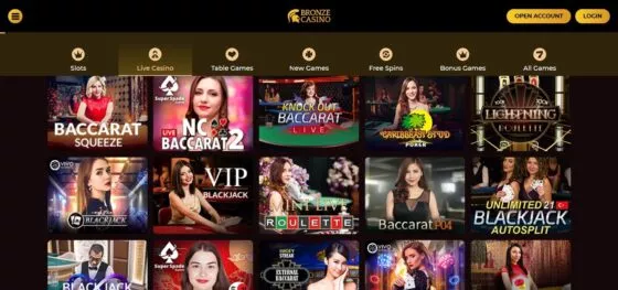 Bronze Casino live