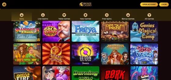 Bronze Casino gokkasten