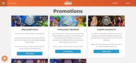 Slotty Vegas Casino Bonussen