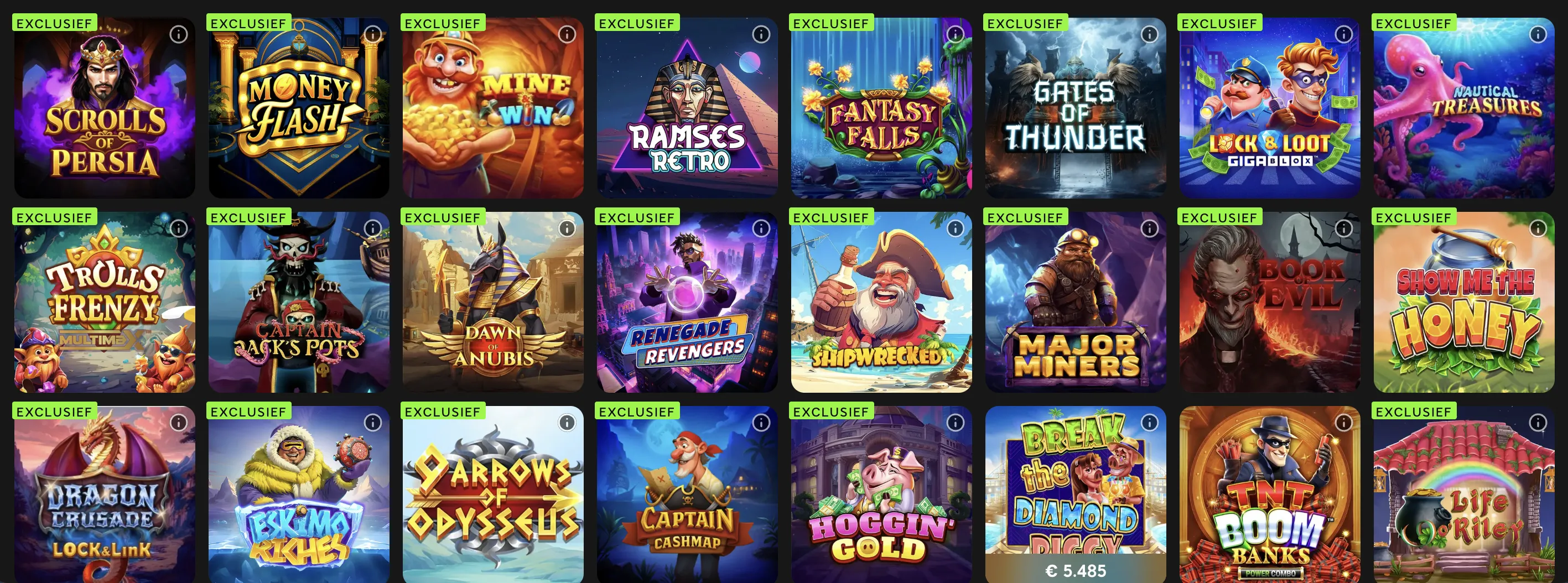 Exclusieve spellen van 888 Casino
