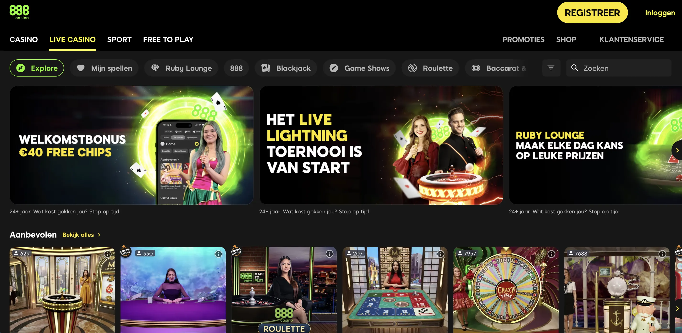888 Casino Live Casino