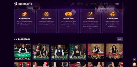 Duxcasino live