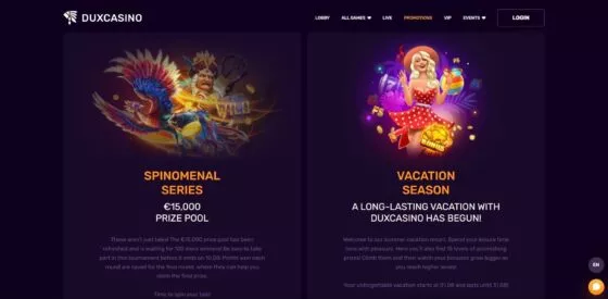 Bonussen Duxcasino