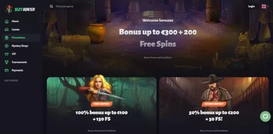 Bonussen Slot Hunter Casino