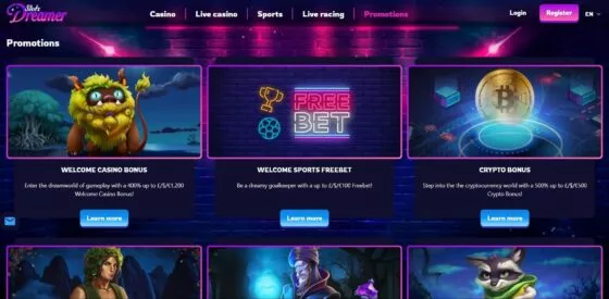 Bonussen SlotsDreamer Casino