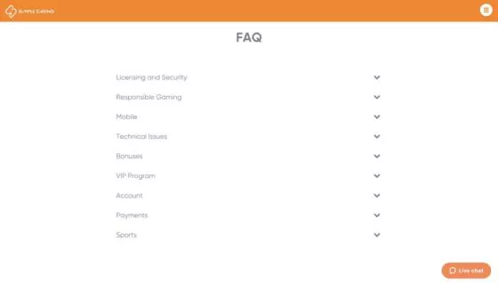 Simple Casino Support