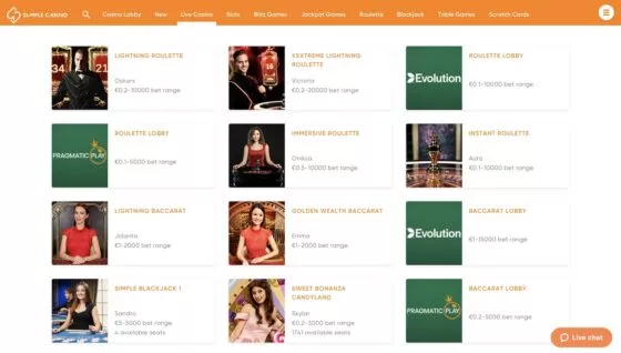 Simple Casino live