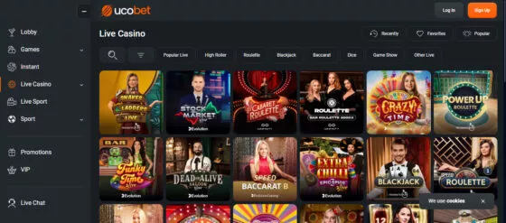 Ucobet casino live