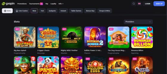 GxSpin casino spellen