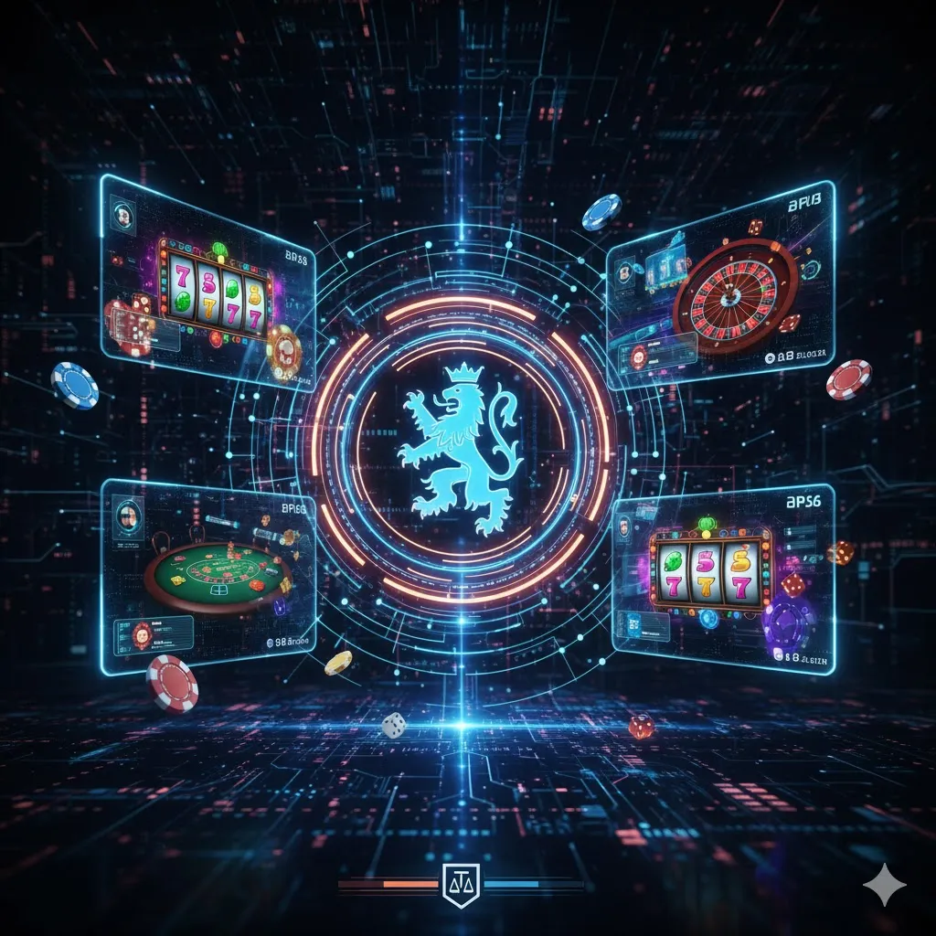 illustratie van legale online casino's