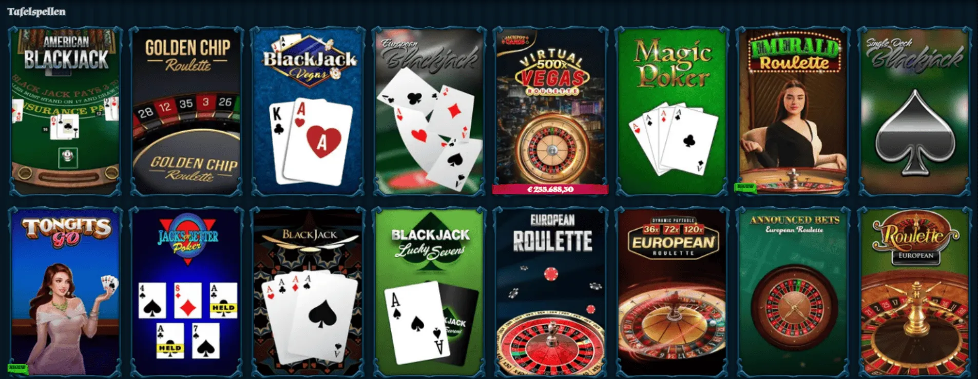 Fambet Tafelspellen – Blackjack & Roulette